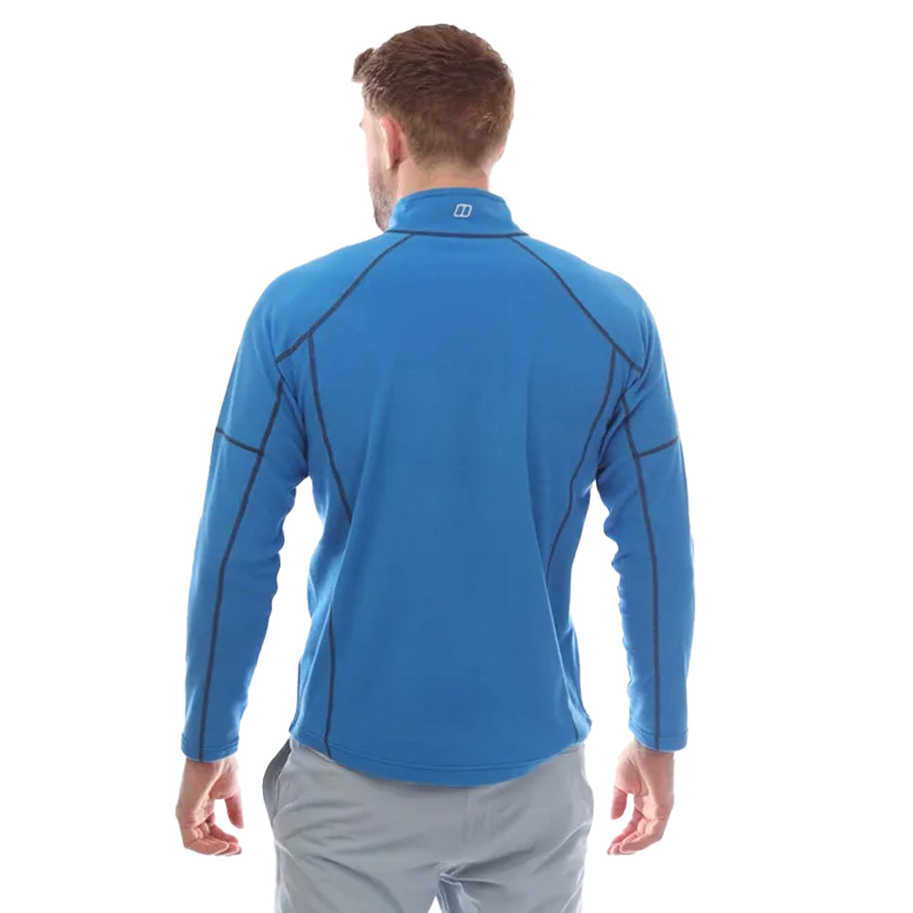 Blue - Back - Berghaus Mens Cuerden Half Zip Fleece Top