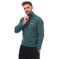Teal - Front - Berghaus Mens Cuerden Half Zip Fleece Top