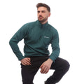 Teal - Side - Berghaus Mens Cuerden Half Zip Fleece Top