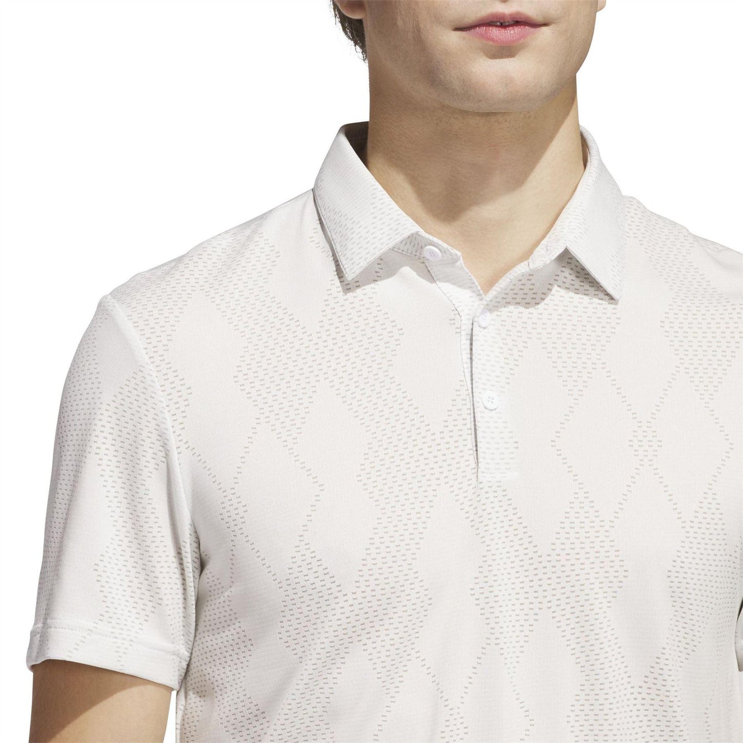 White - Side - Adidas Mens Ultimate Polo Shirt