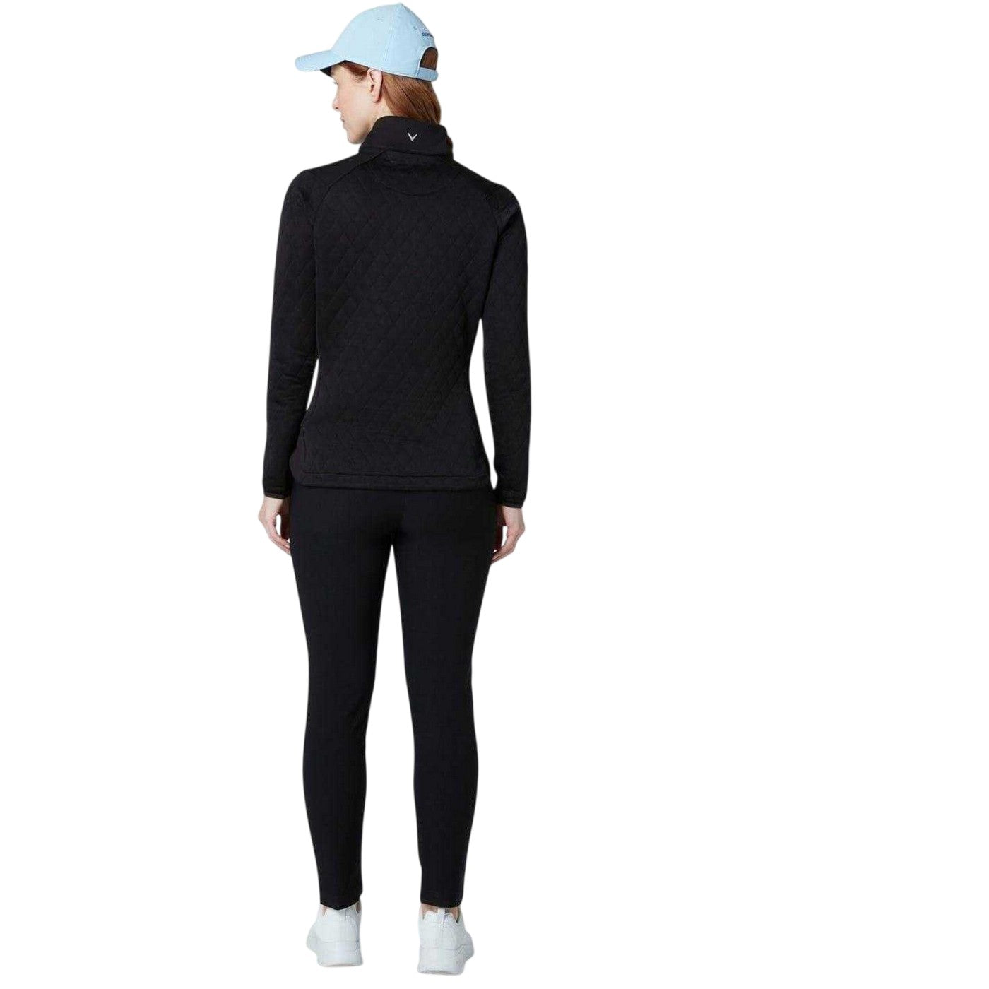 Caviar - Back - Callaway Womens-Ladies Funnel Neck Raglan Golf Sweatshirt