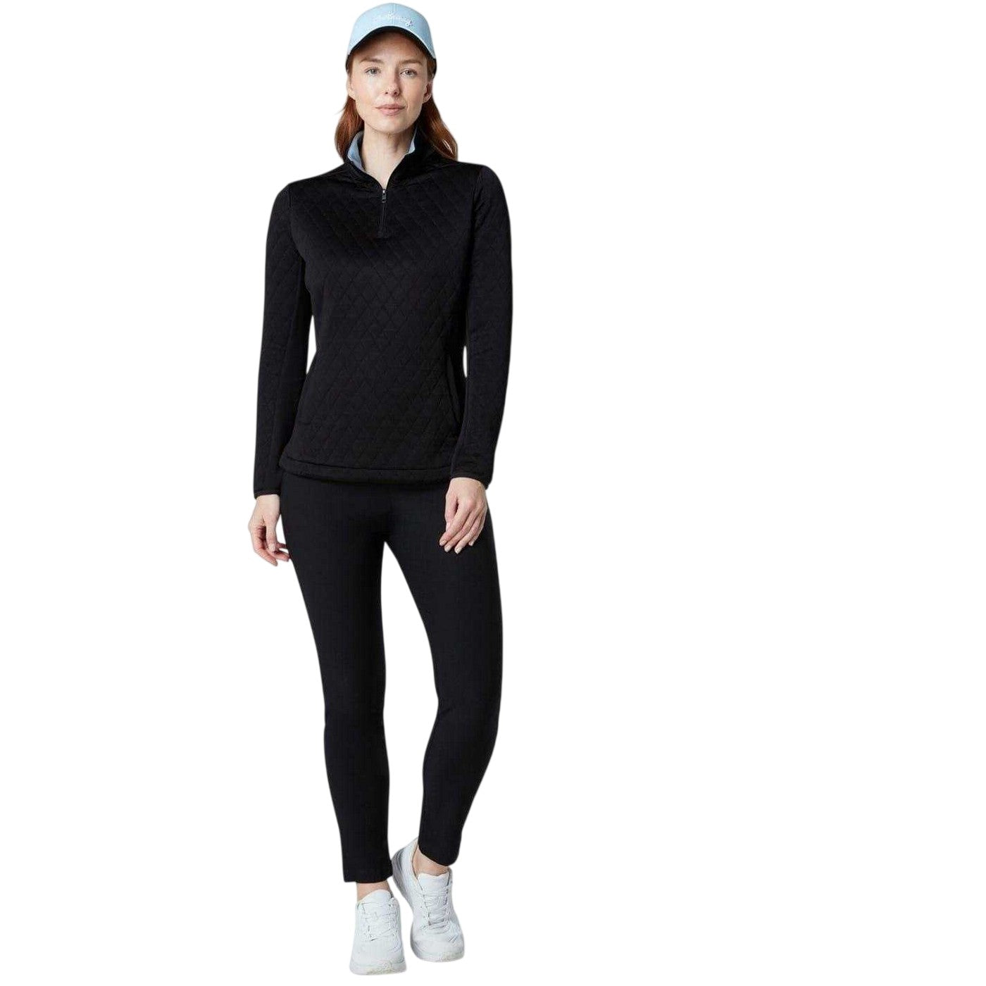 Caviar - Side - Callaway Womens-Ladies Funnel Neck Raglan Golf Sweatshirt