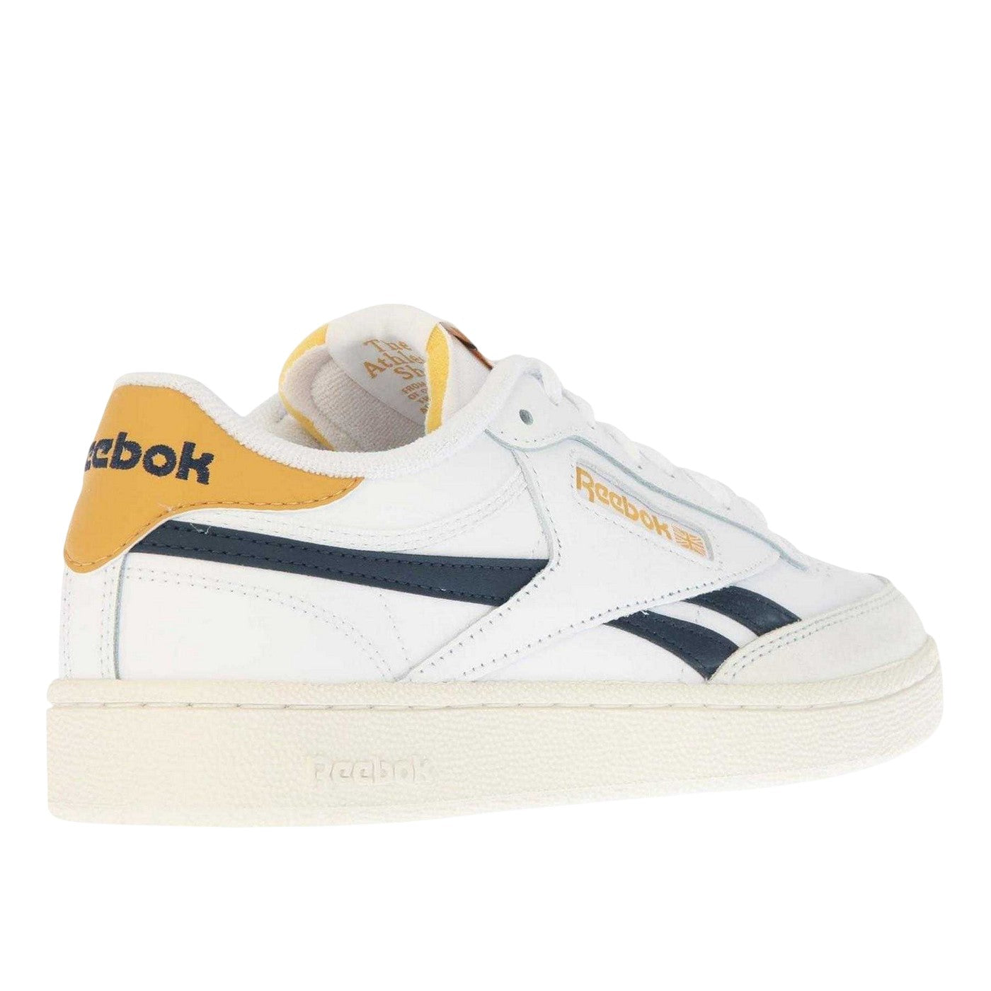 White-Navy - Back - Reebok Mens Club C Revenge Flat Trainers