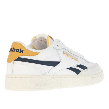 White-Navy - Back - Reebok Mens Club C Revenge Flat Trainers