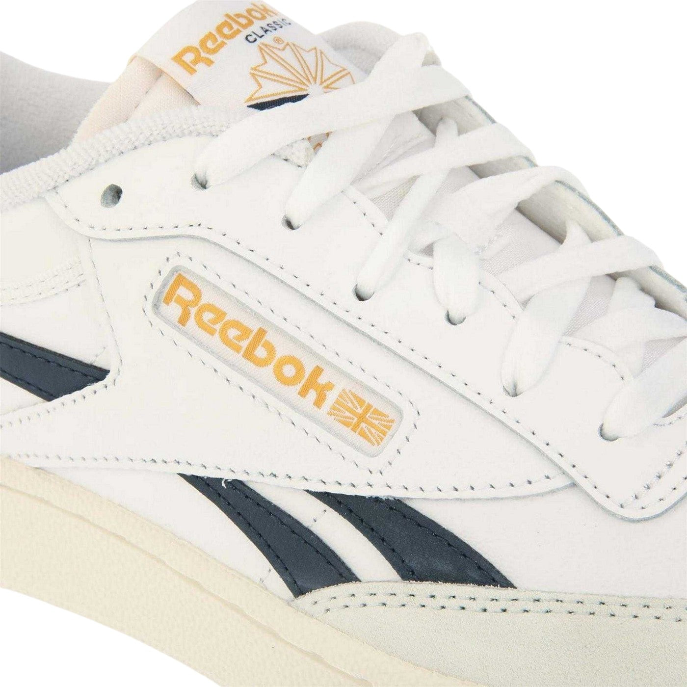 White-Navy - Pack Shot - Reebok Mens Club C Revenge Flat Trainers