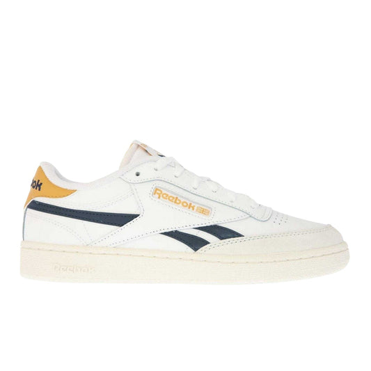 White-Navy - Front - Reebok Mens Club C Revenge Flat Trainers
