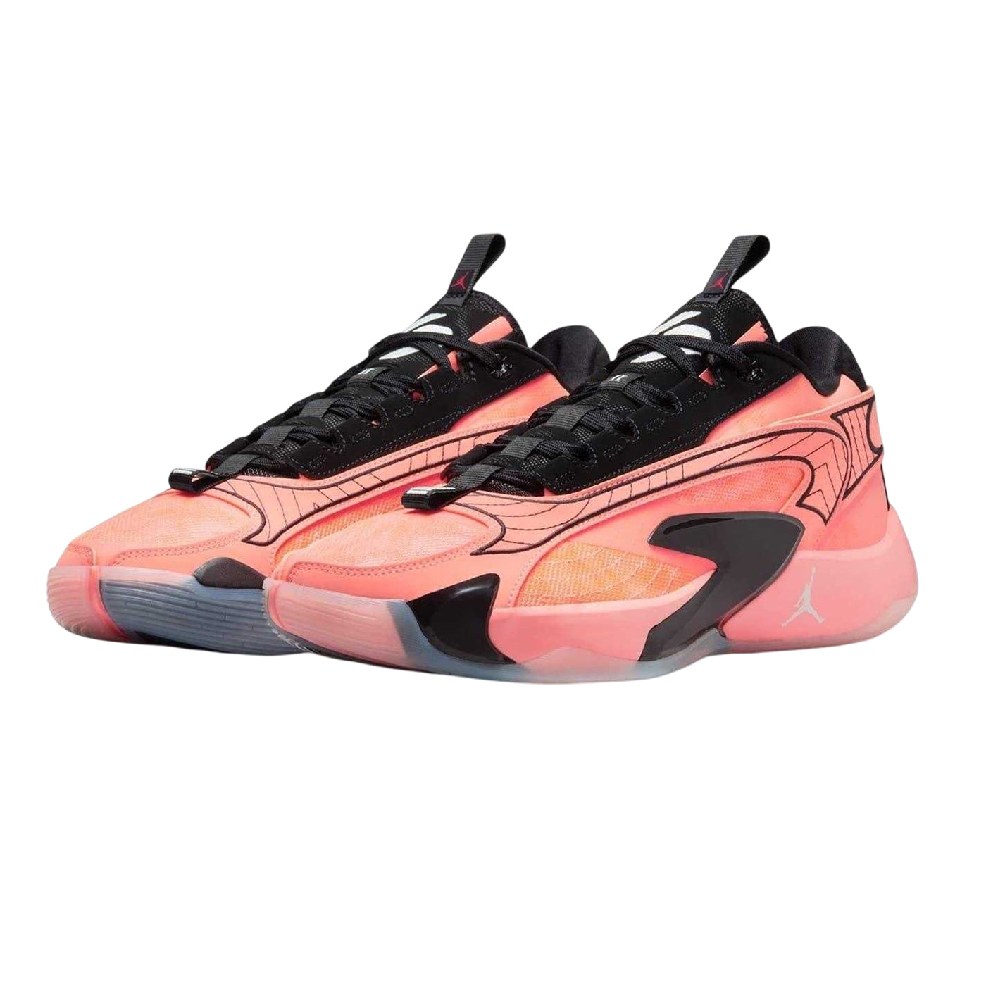 Orange-Grenoble Green-Black - Pack Shot - Nike Mens Air Jordan Luka 2 Basketball Shoes