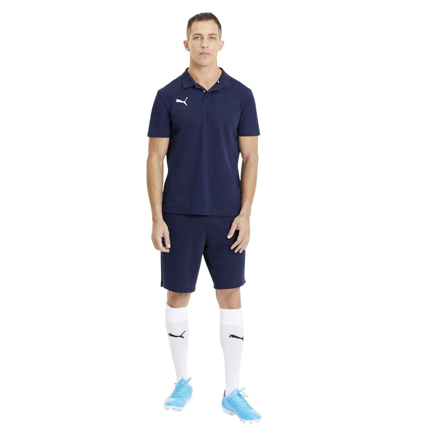 Peacoat - Pack Shot - Puma Mens Team Goal Polo Shirt