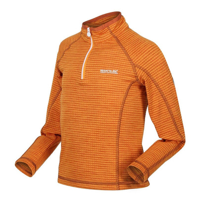 Orange Pepper - Side - Regatta Childrens-Kids Stripe Regular Raglan Sweatshirt
