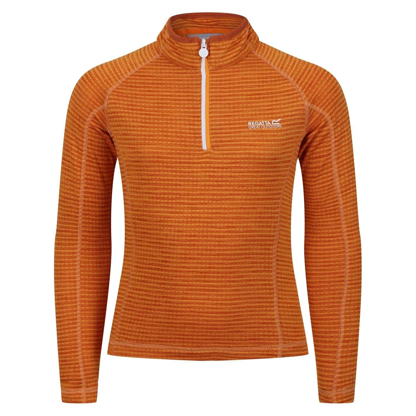 Orange Pepper - Front - Regatta Childrens-Kids Stripe Regular Raglan Sweatshirt