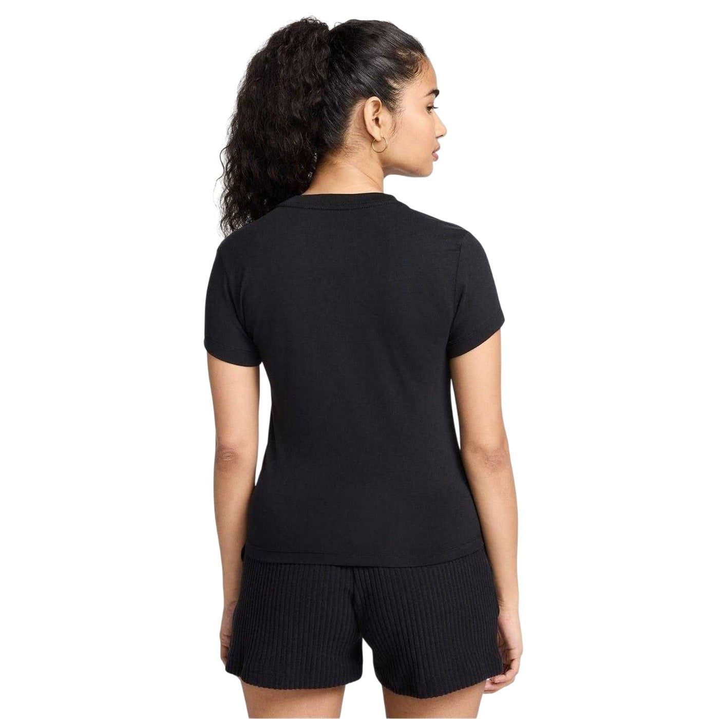 Black-White - Back - Nike Womens-Ladies Chill Knitted T-Shirt