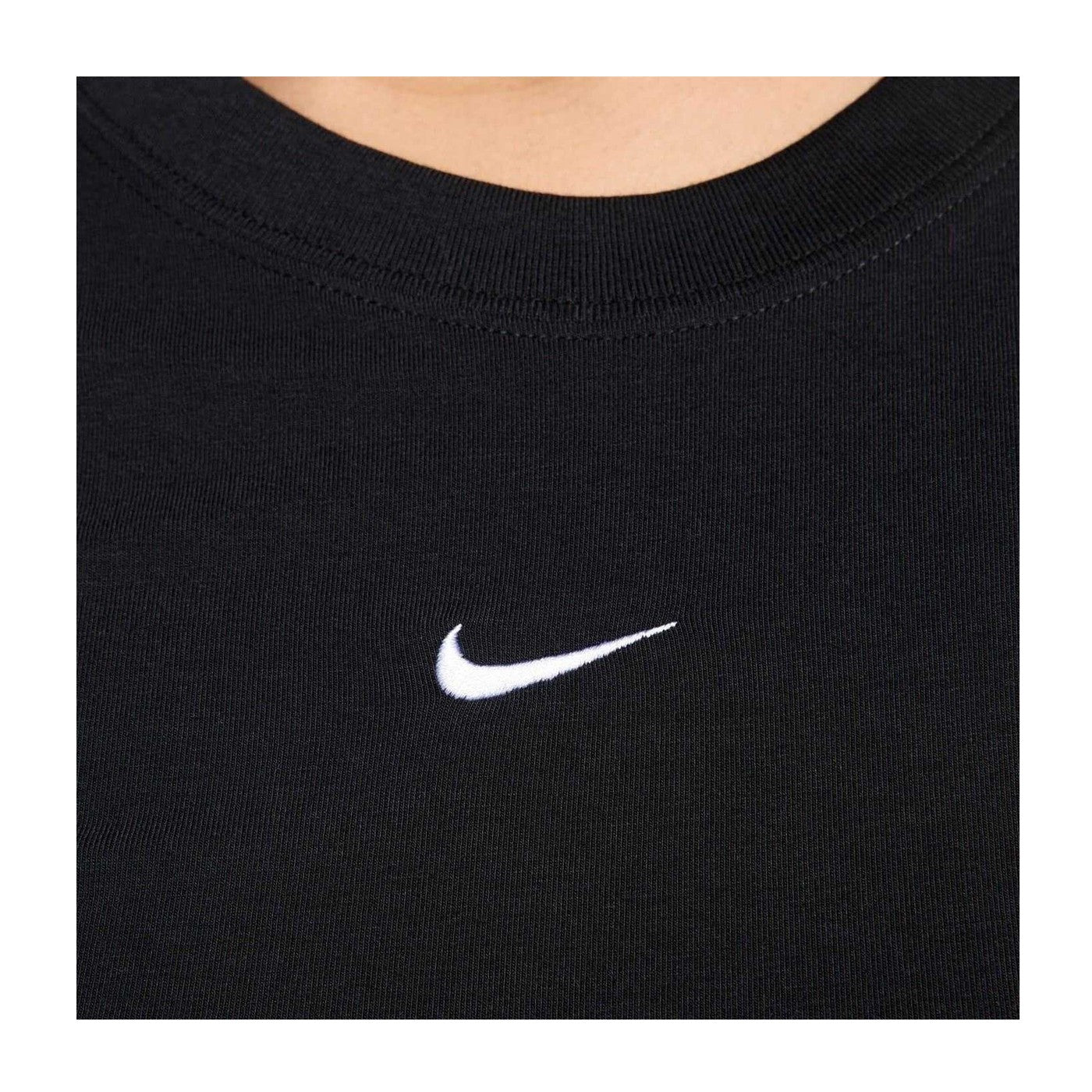 Black-White - Side - Nike Womens-Ladies Chill Knitted T-Shirt