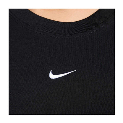 Black-White - Side - Nike Womens-Ladies Chill Knitted T-Shirt