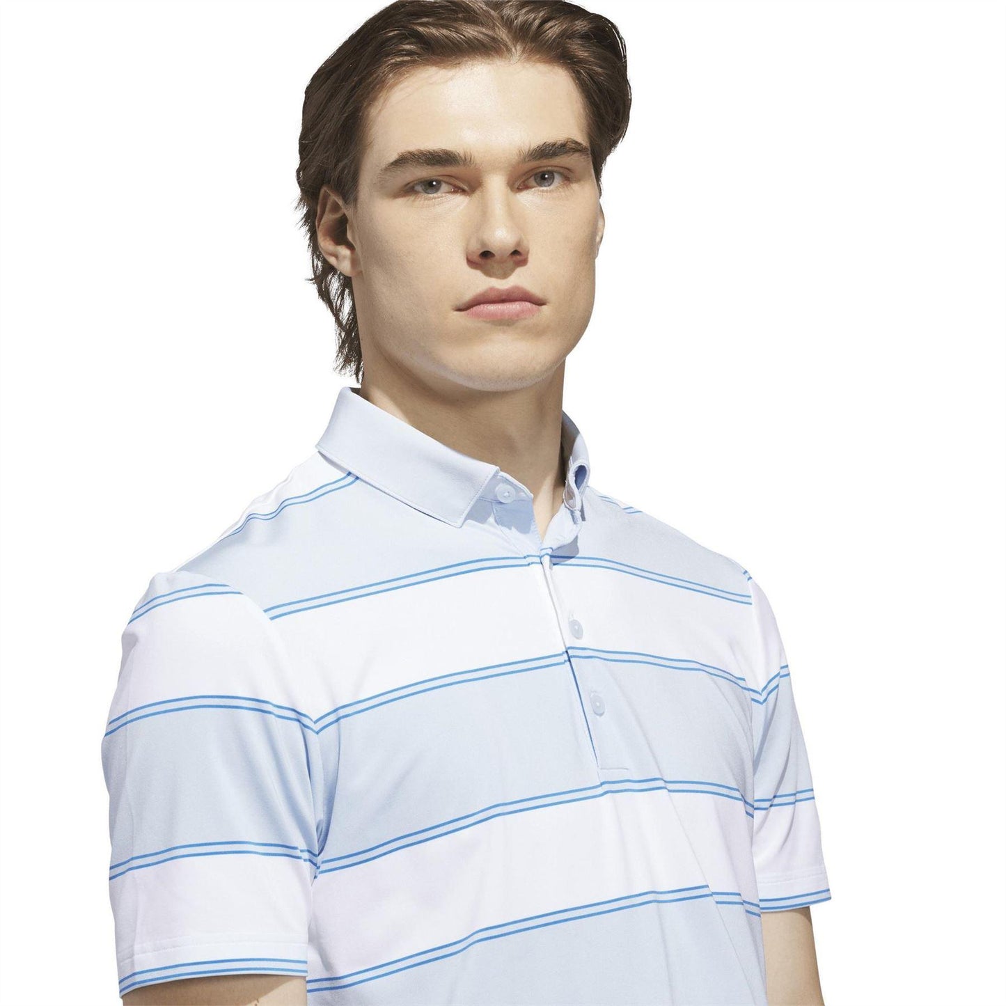 White - Side - Adidas Mens Performance Polo Shirt