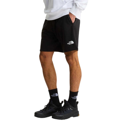 Black - Side - The North Face Mens Simple Dome Fleece Shorts