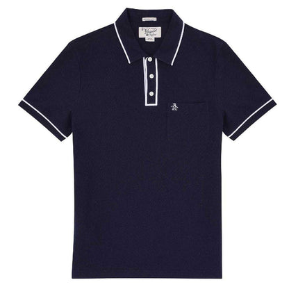 Navy Blue - Front - Original Penguin Mens Short-Sleeved Polo Shirt