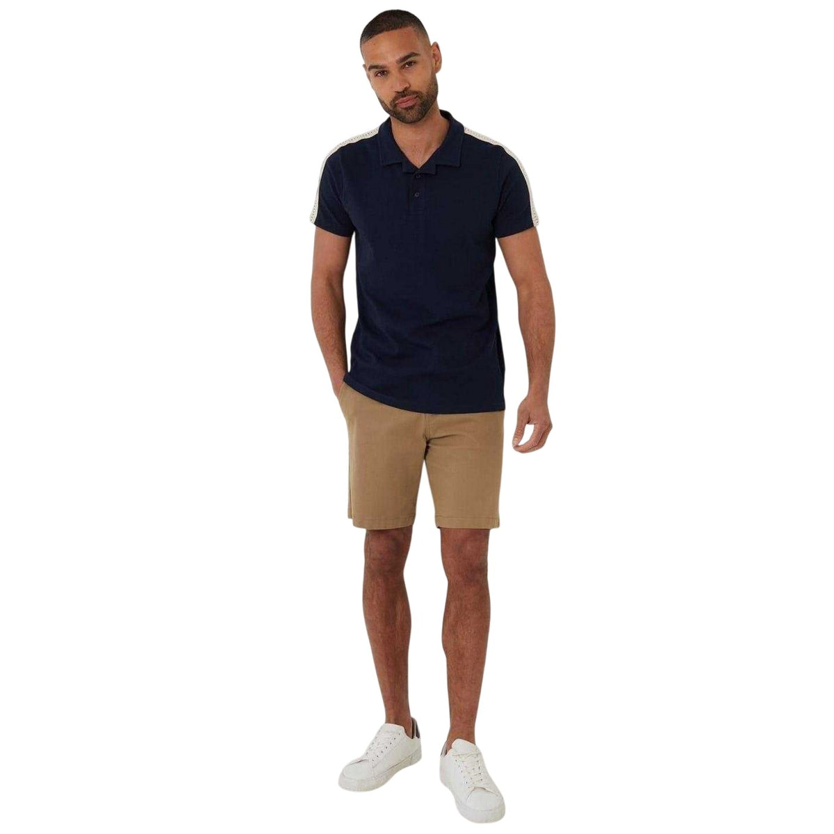 Navy - Lifestyle - Threadbare Mens Kirkby Polo Shirt