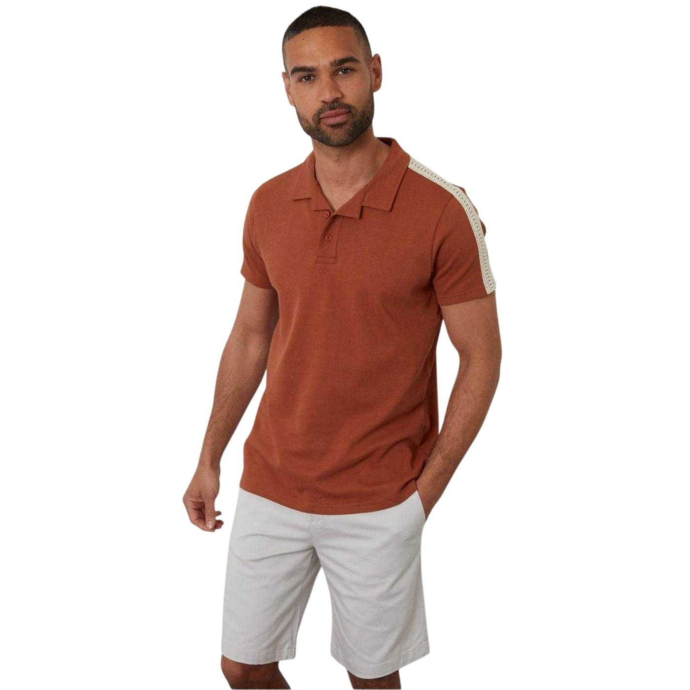 Rust - Front - Threadbare Mens Kirkby Polo Shirt