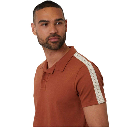 Rust - Side - Threadbare Mens Kirkby Polo Shirt
