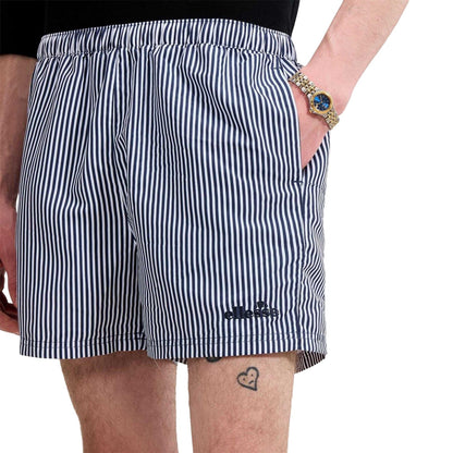 White-Navy - Side - Ellesse Mens Sylbio Swim Shorts