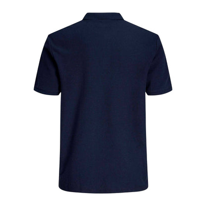 Navy Blazer - Back - Jack And Jones Mens Austin Short-Sleeved Polo Shirt