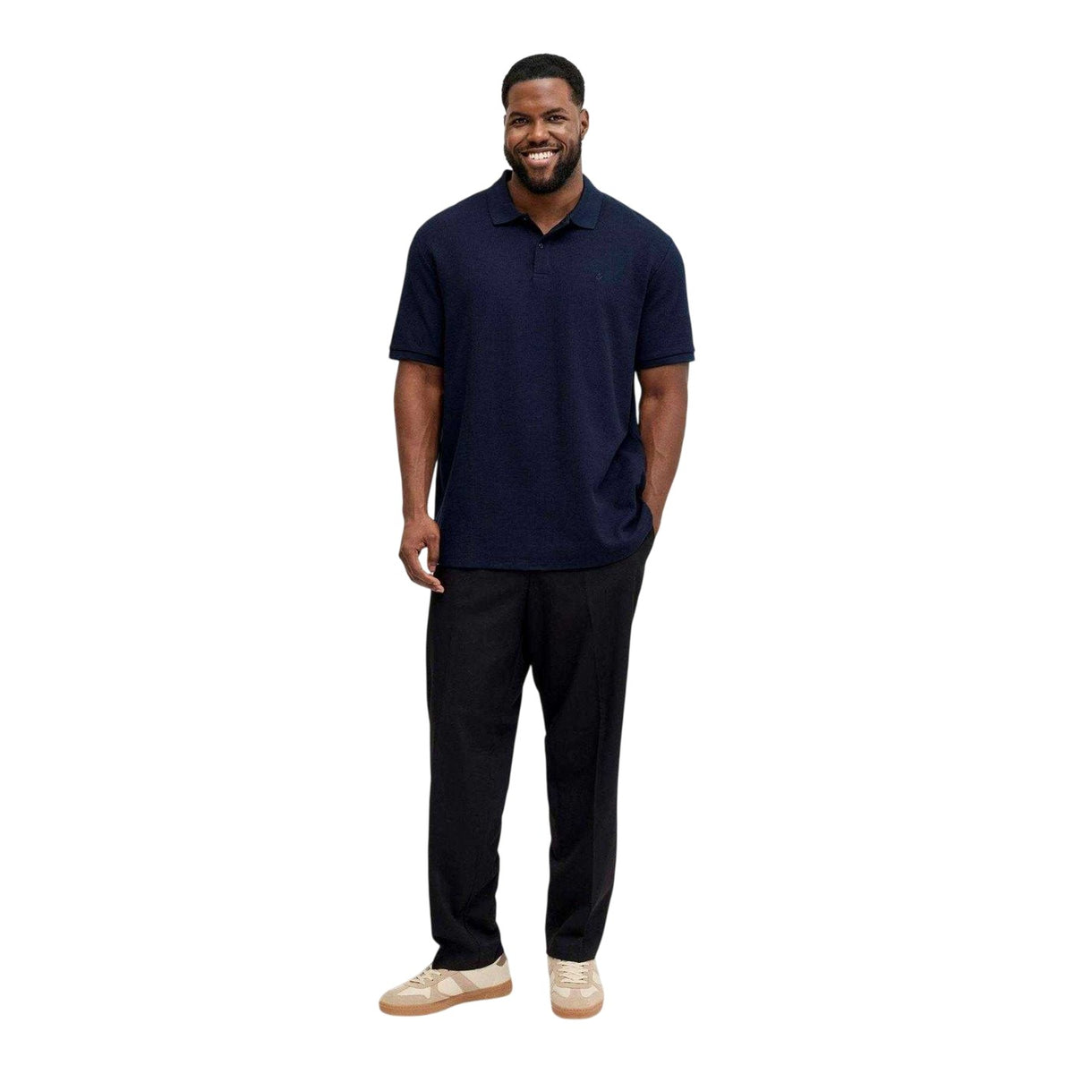 Navy Blazer - Lifestyle - Jack And Jones Mens Austin Short-Sleeved Polo Shirt
