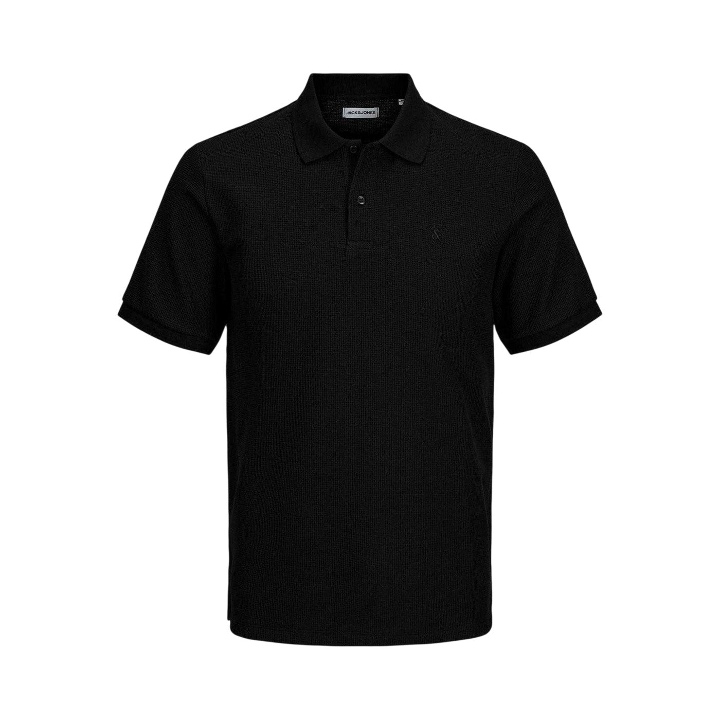 Black - Front - Jack And Jones Mens Austin Short-Sleeved Polo Shirt