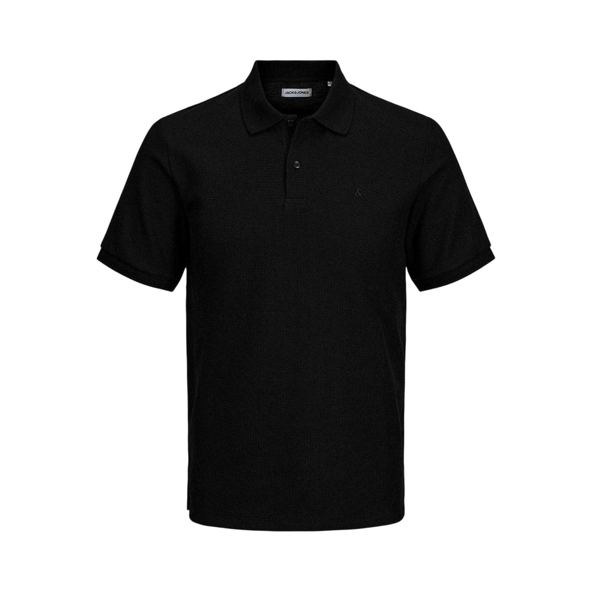 Black - Front - Jack And Jones Mens Austin Short-Sleeved Polo Shirt