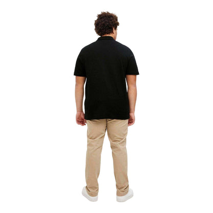 Black - Back - Jack And Jones Mens Austin Short-Sleeved Polo Shirt