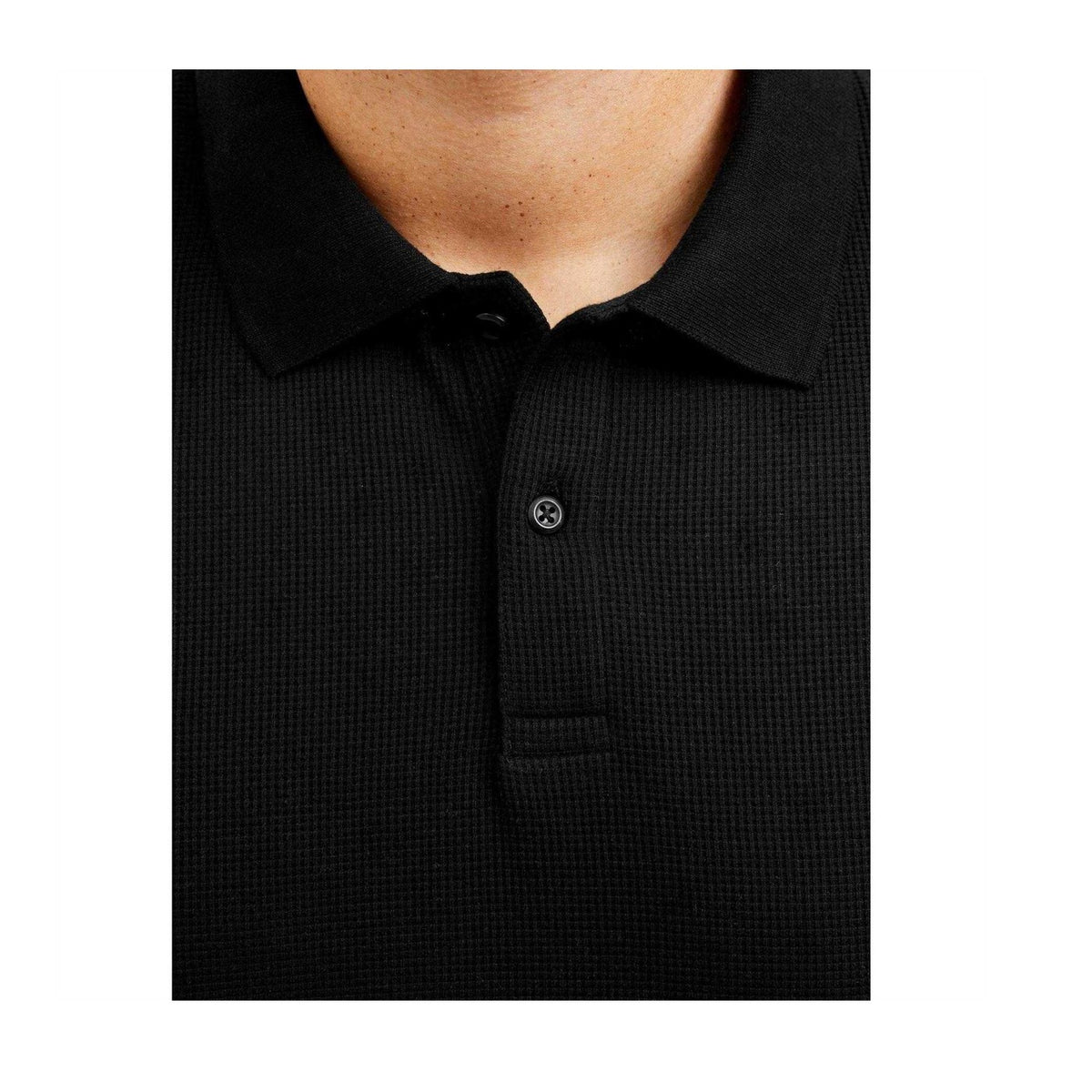 Black - Lifestyle - Jack And Jones Mens Austin Short-Sleeved Polo Shirt