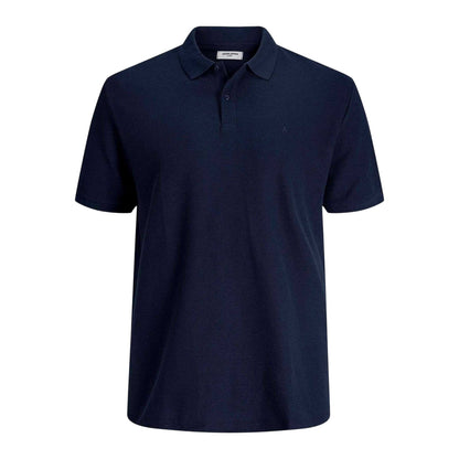 Navy Blazer - Front - Jack And Jones Mens Austin Short-Sleeved Polo Shirt