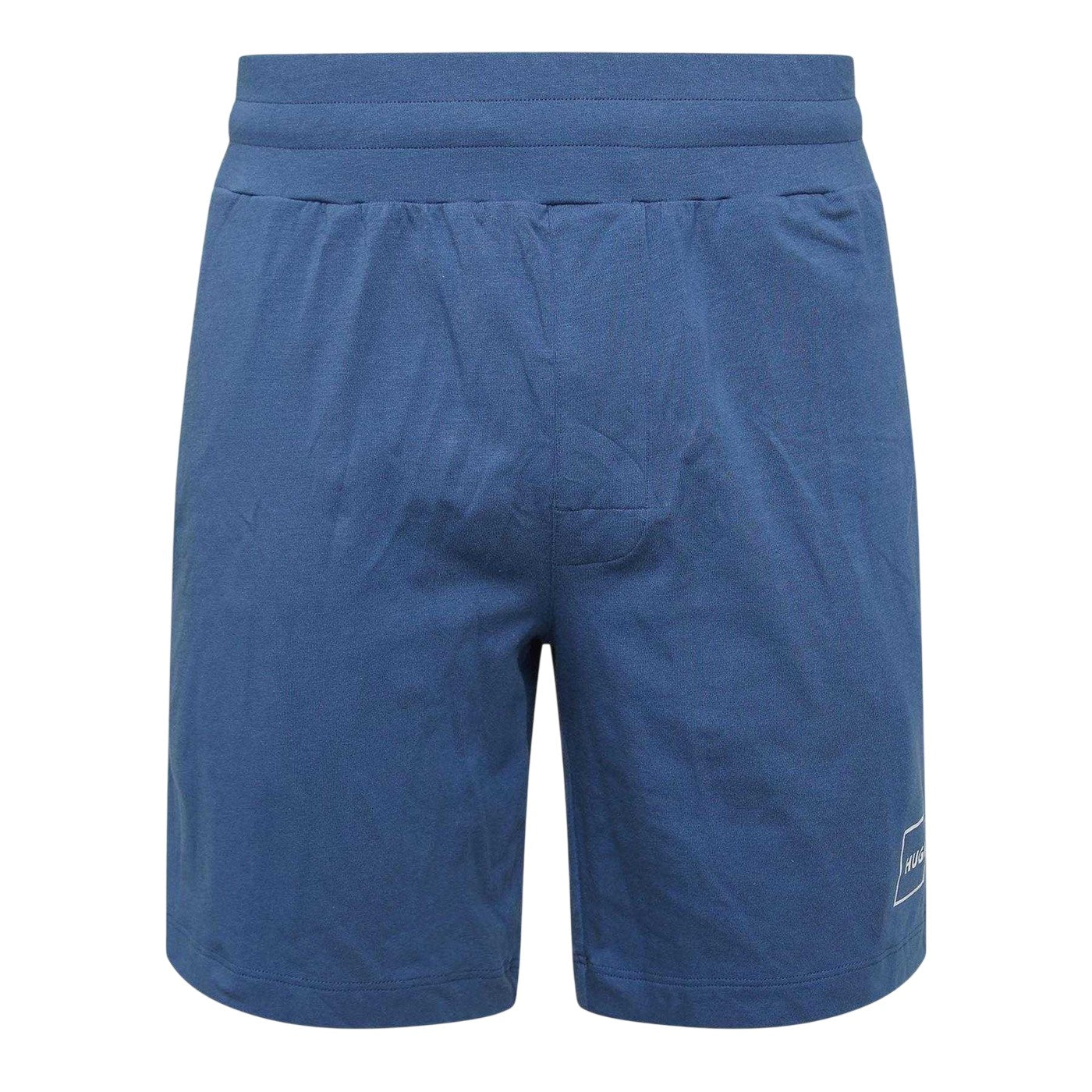 Blue - Front - Hugo Mens Laze Relaxed Fit Pyjama Shorts