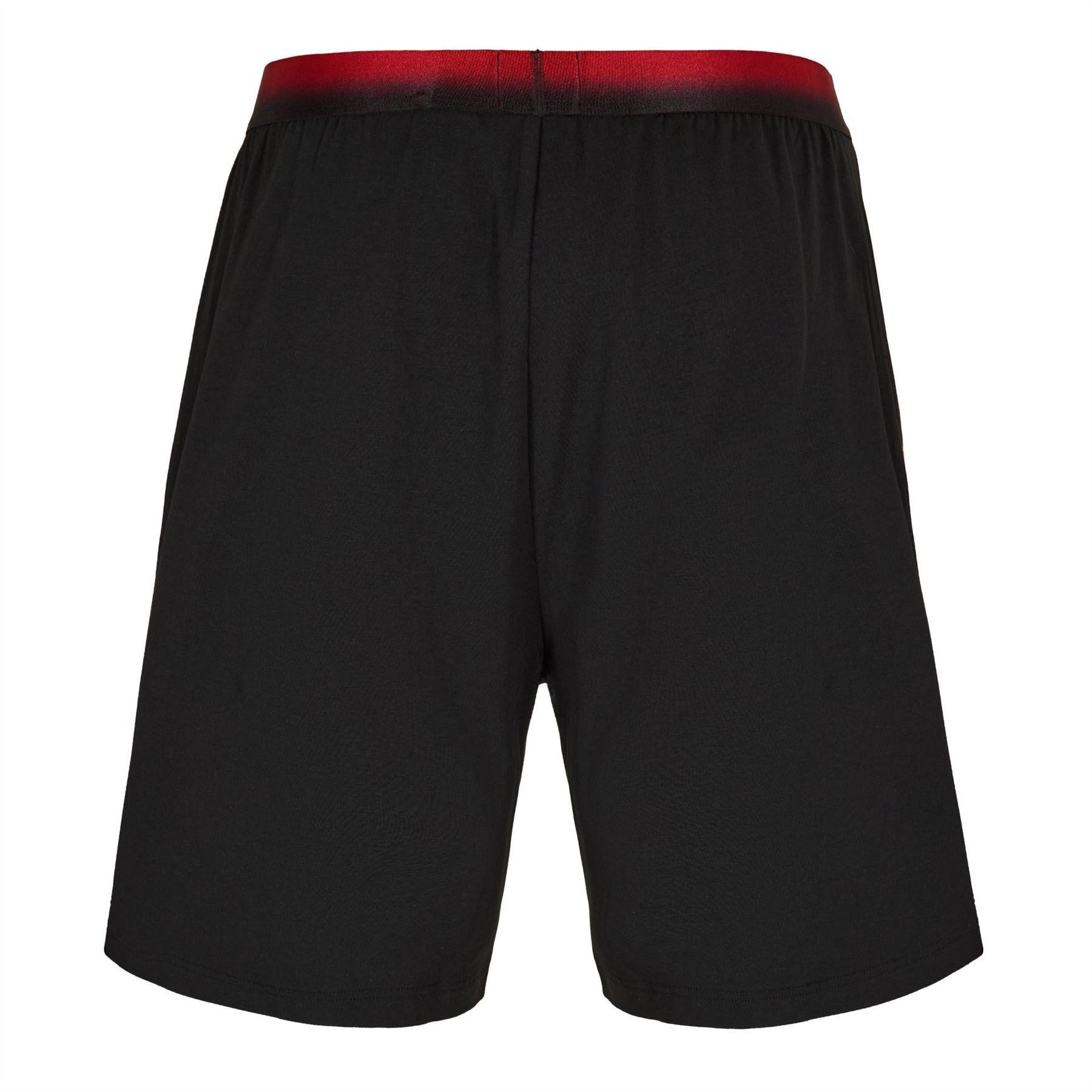 Black - Back - Hugo Mens Ray Jersey Pyjama Bottoms