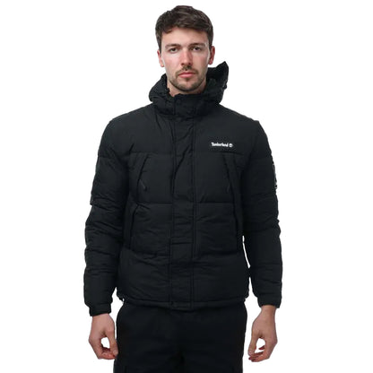 Black - Front - Timberland Mens Archive Outdoor Puffer Jacket