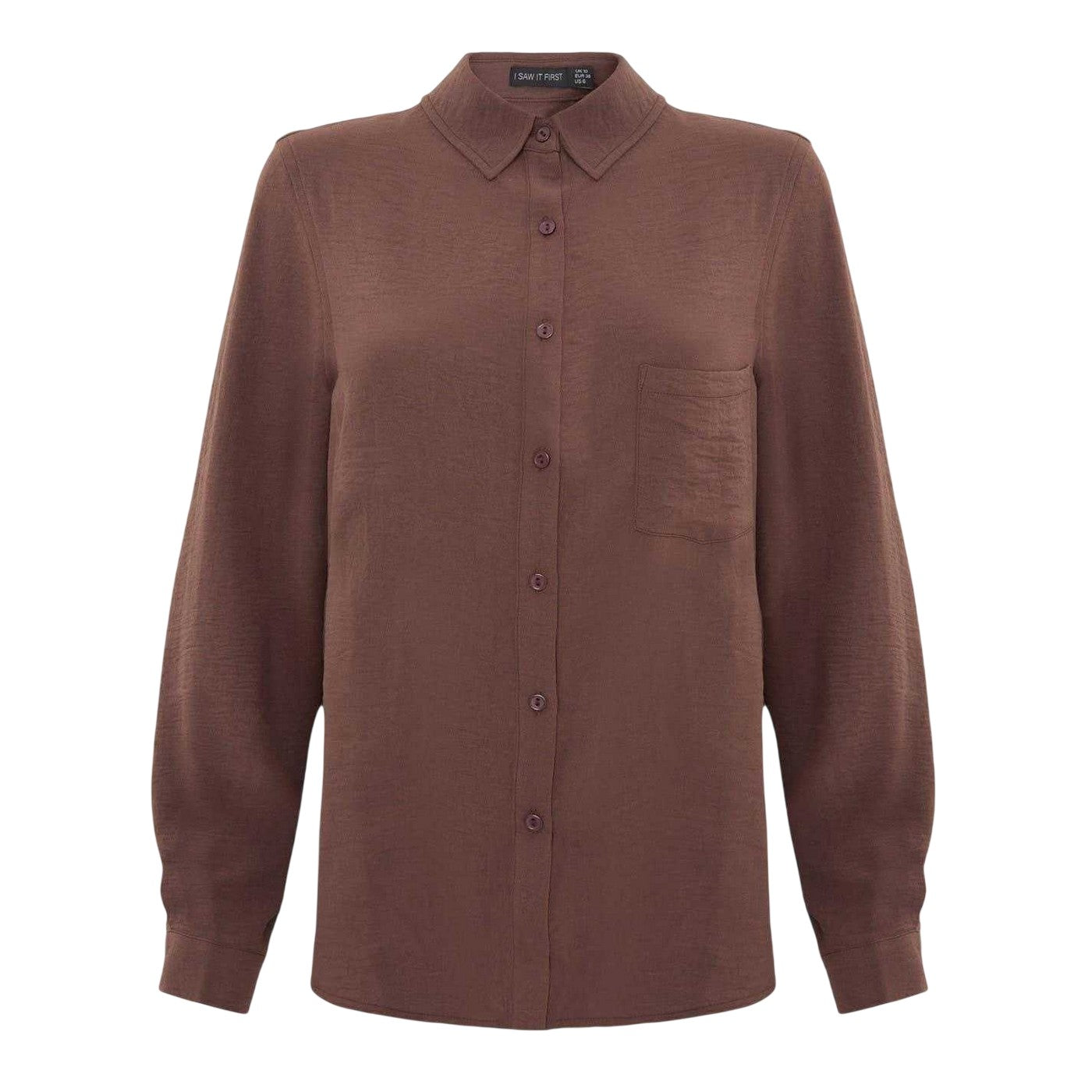 Brown - Front - I Saw It First Womens-Ladies Crepe Shirt
