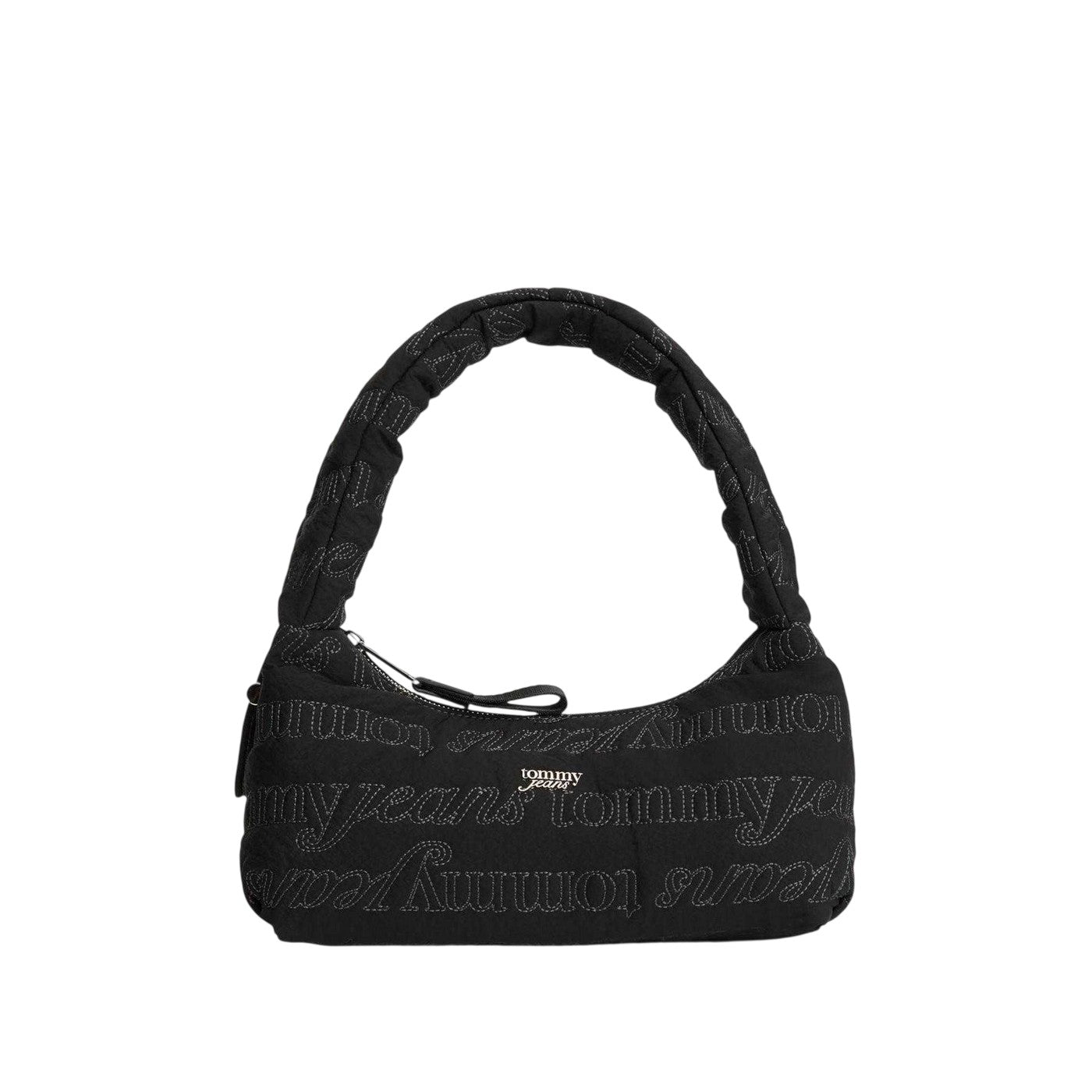 Black - Front - Tommy Jeans Womens-Ladies Icon Shoulder Bag