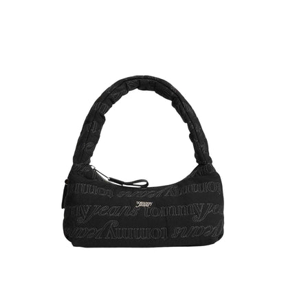 Black - Front - Tommy Jeans Womens-Ladies Icon Shoulder Bag