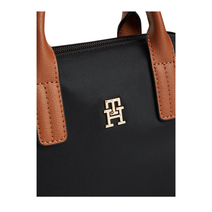 Black - Lifestyle - Tommy Hilfiger Womens-Ladies Popette Monogram 2L Crossbody Bag