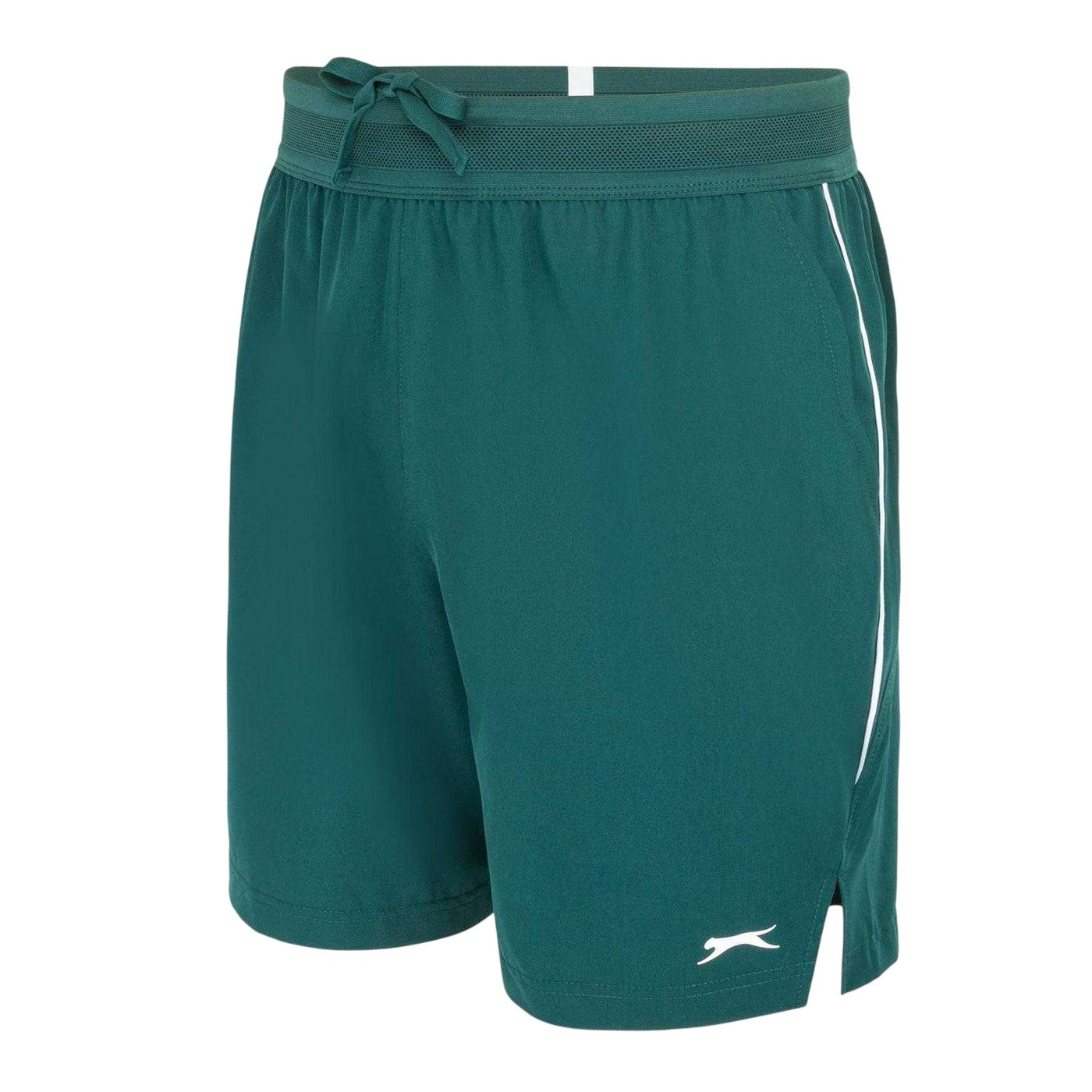 Forest Green - Side - Slazenger Mens Tech Contrast Tennis Shorts