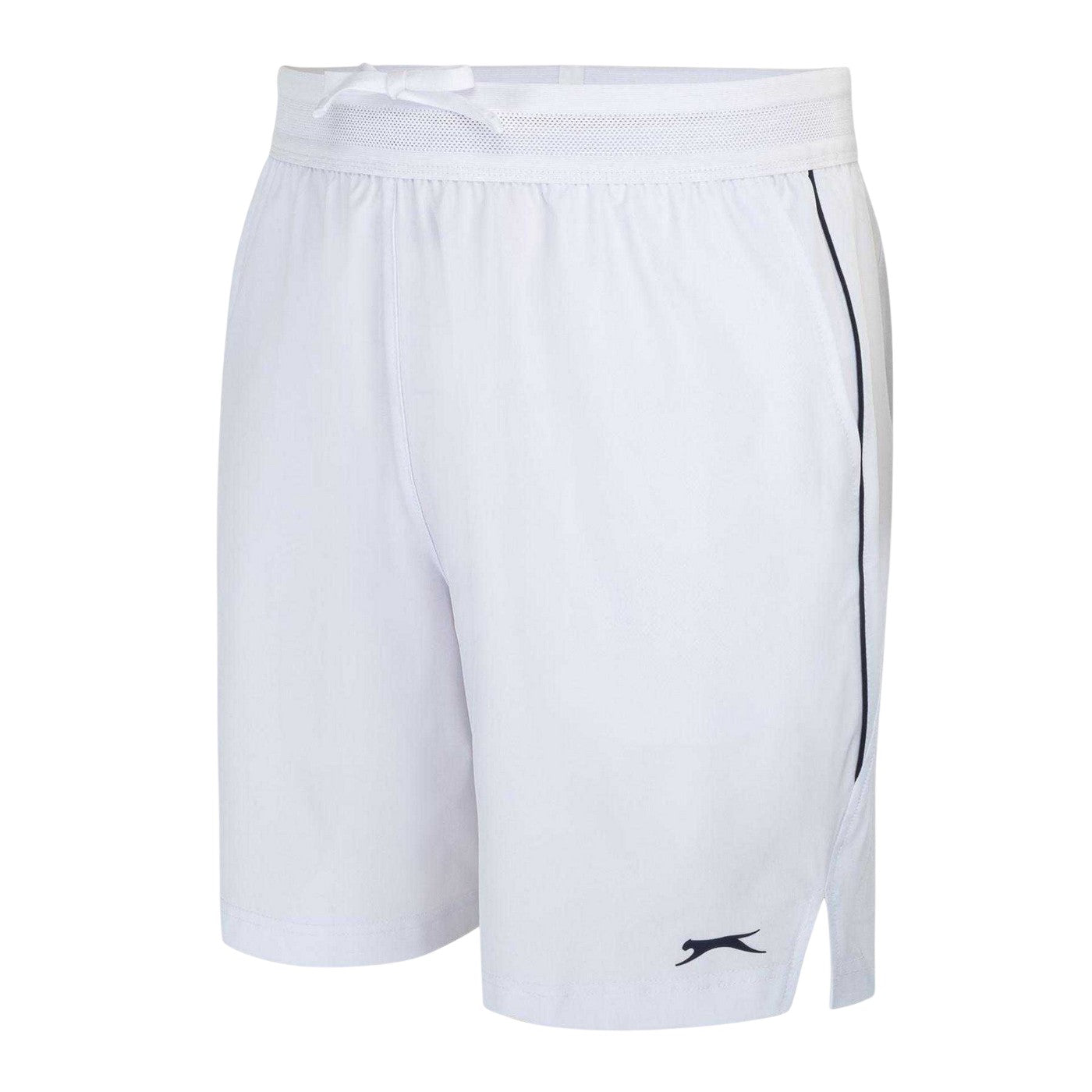 White - Side - Slazenger Mens Tech Contrast Tennis Shorts