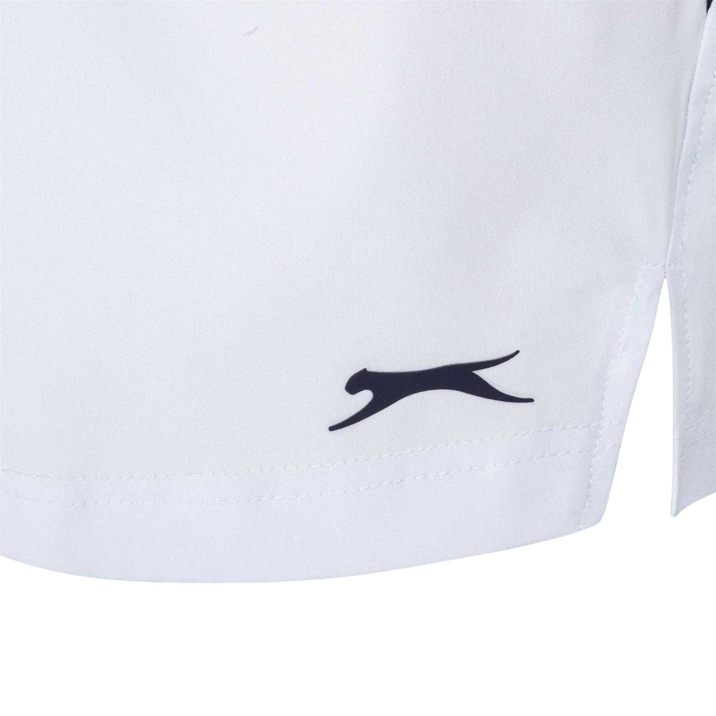 White - Lifestyle - Slazenger Mens Tech Contrast Tennis Shorts
