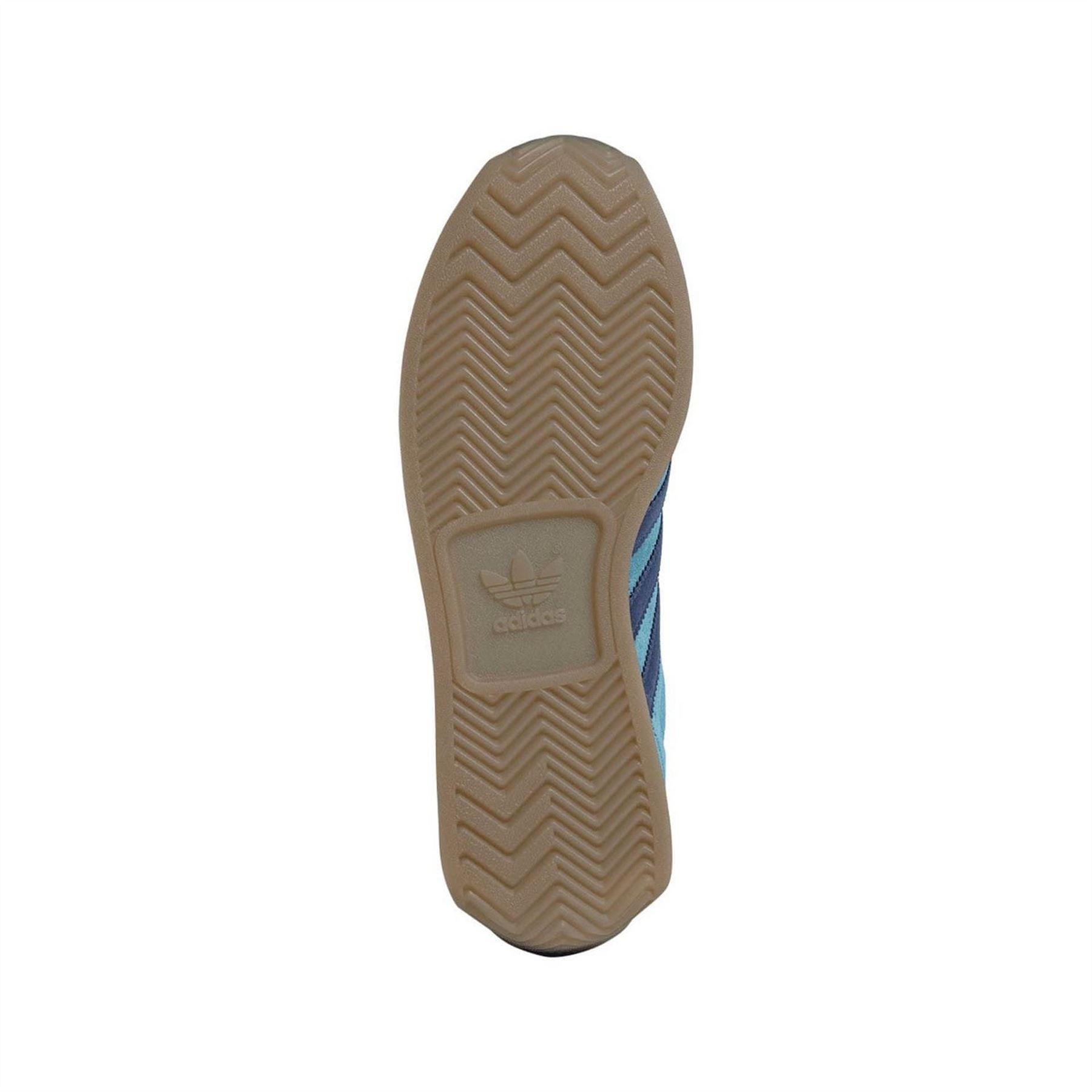Blue - Back - Adidas Mens Japan Nubuck Trainers