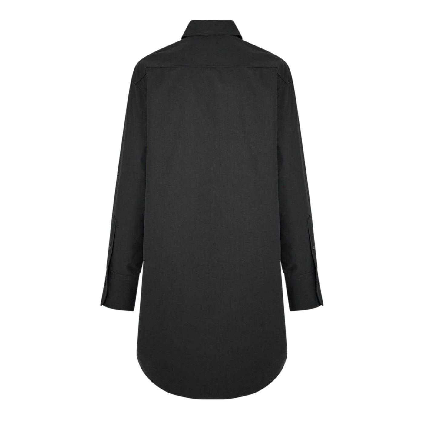 Black - Back - Boss Womens-Ladies Relaxed Fit Long-Sleeved Shirt