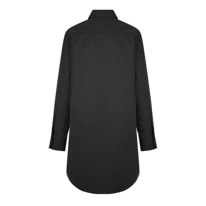 Black - Back - Boss Womens-Ladies Relaxed Fit Long-Sleeved Shirt