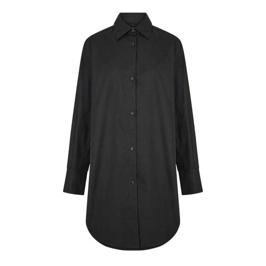 Black - Front - Boss Womens-Ladies Relaxed Fit Long-Sleeved Shirt