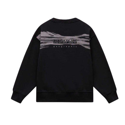 Black Beauty - Back - Napapijri Childrens-Kids Back Print Regular Sweatshirt