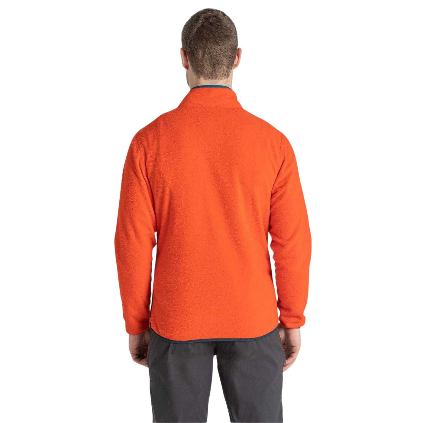 Macaw Red - Back - Craghoppers Mens Mock Neck Regular Sweatshirt