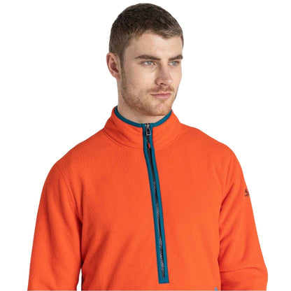 Macaw Red - Side - Craghoppers Mens Mock Neck Regular Sweatshirt