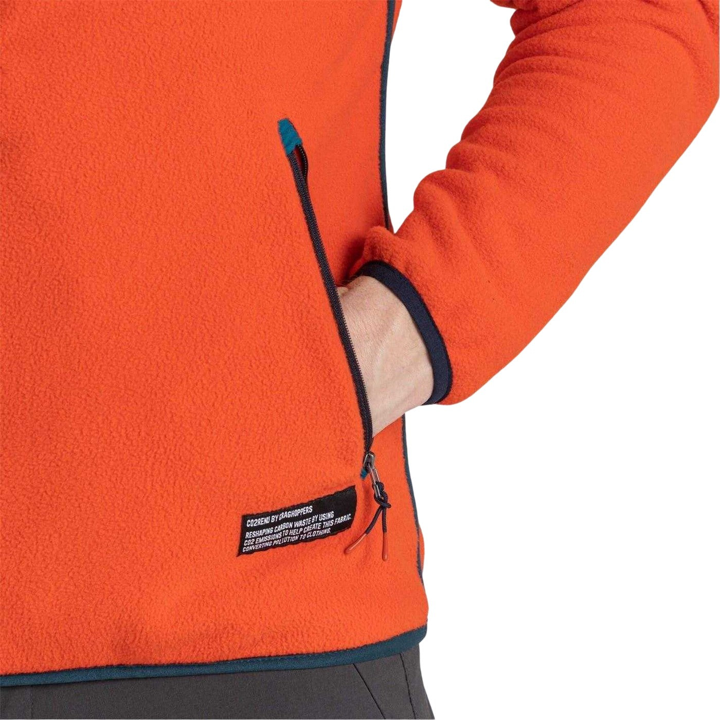 Macaw Red - Lifestyle - Craghoppers Mens Mock Neck Regular Sweatshirt