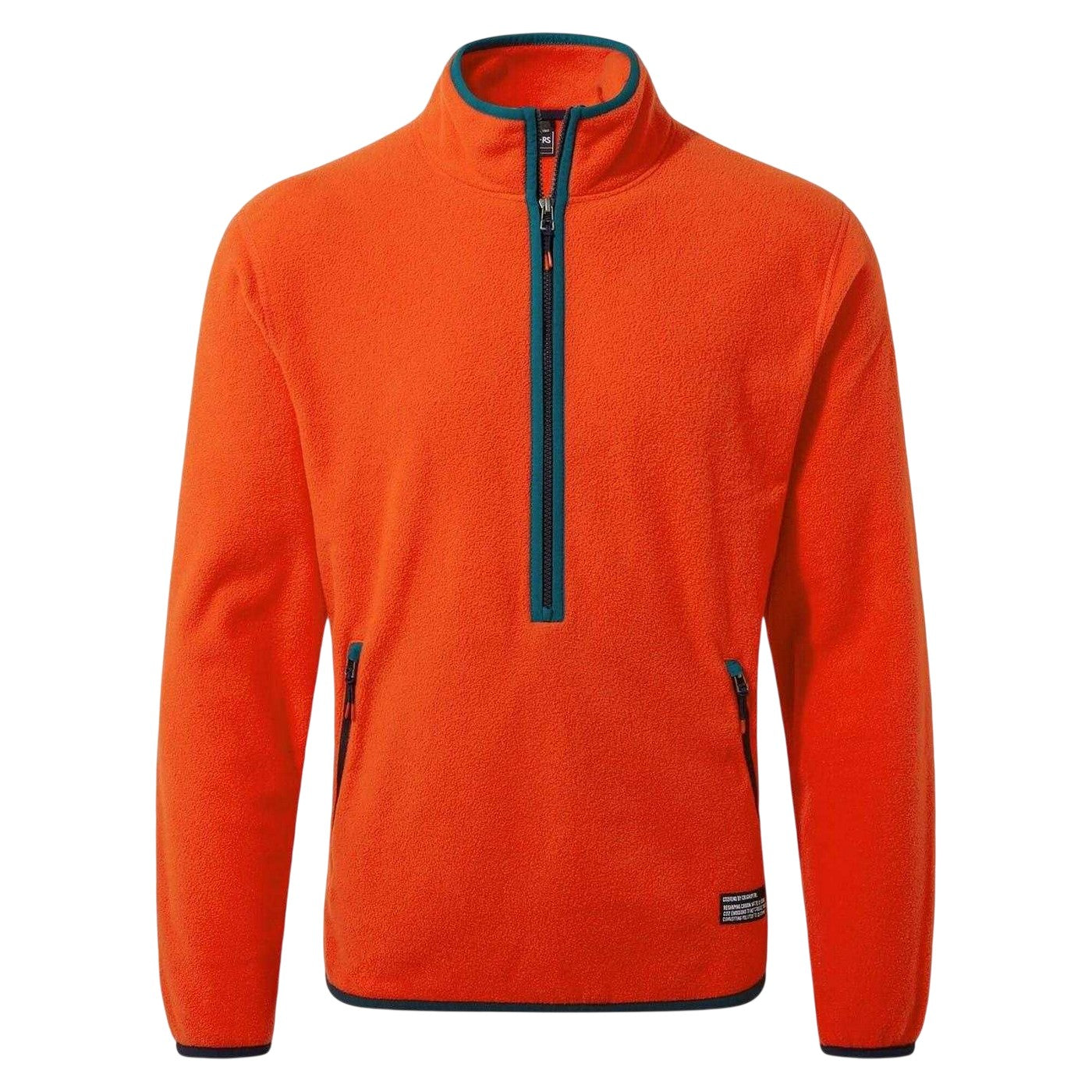 Macaw Red - Front - Craghoppers Mens Mock Neck Regular Sweatshirt